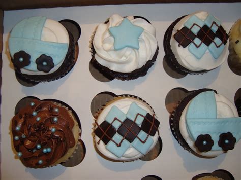 Approximately 4 inch, including the sticks, easy to insert it into cupcakes; cupcakes by dusty: Boy Baby Shower!