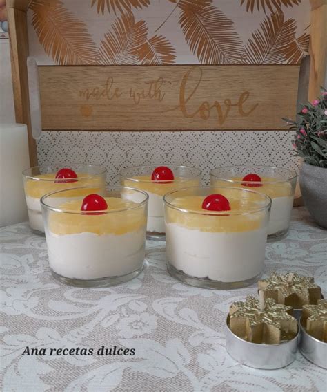 Vasitos De Piña Y Galletas Sin Horno Y Con Solo 3 Ingredientes Ana Recetas Dulces