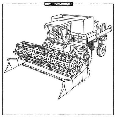 Nie udało się przetłumaczyć tej oferty na język polski. Combine Harvester | People coloring pages, Tractor ...