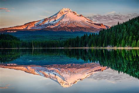 2841947 Nature Landscape Sunset Lake Mountain Forest Reflection