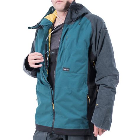 Чоловіча куртка 900 для сноубордингу і лижного спорту - Темно-бірюзова ...