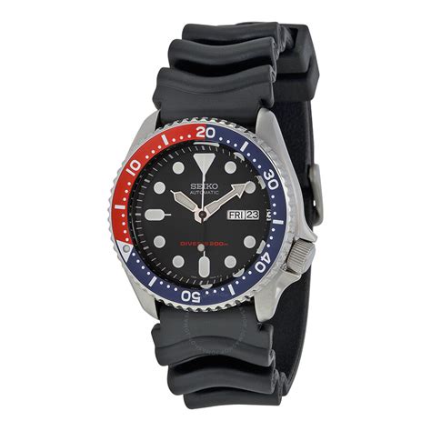 Seiko Divers Pepsi Bezel Blue Dial Automatic Stainless Steel Mens