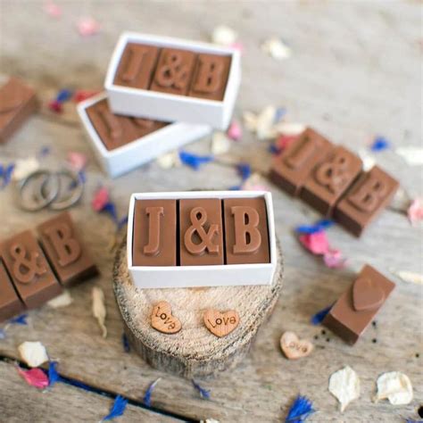 Personalised Wedding Favours Personalized Chocolate Wedding Favors