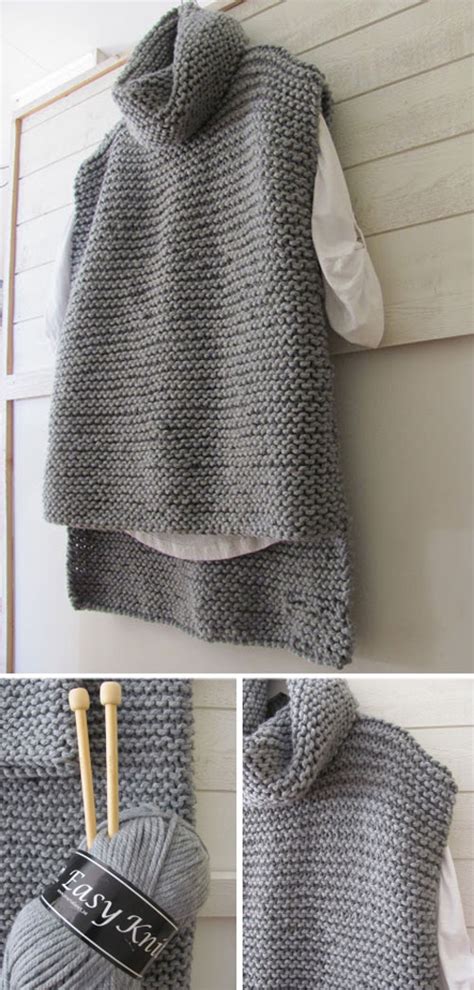 Vests are essentials for fall outfits. Amazing Knitting: Easy Knit Women Sweater Vest - Free Pattern