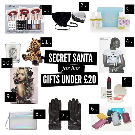 Whether you're responsible for getting a. SECRET SANTA: GIFTS UNDER £20 {FOR HER} - Freak Deluxe