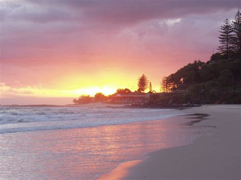 Dawn At Rainbow Bay Rainbow Bay Queensland Australia Des Walsh