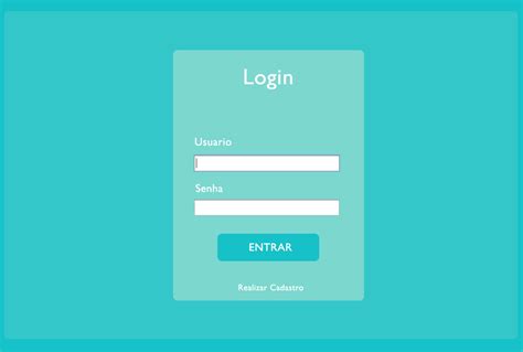 Tela De Login E Cadastro