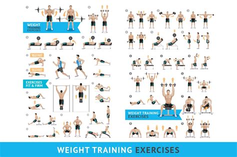5 strength training exercises for runners. Dumbbell Exercises Weight Training. ~ Illustrations ...