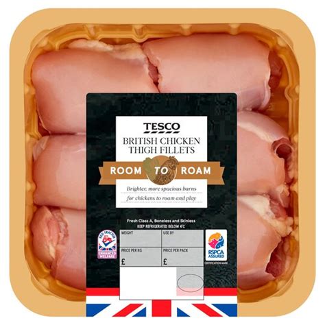 Tesco Room To Roam British Chicken Thigh Fillets Tesco Groceries