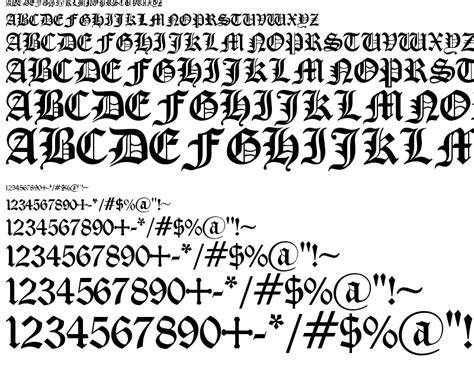 Old English Gothic Fonts Free Download Old English Font Gothic Fonts