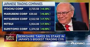 Berkshire Hathaway takes stake in Japan's five biggest trading companies