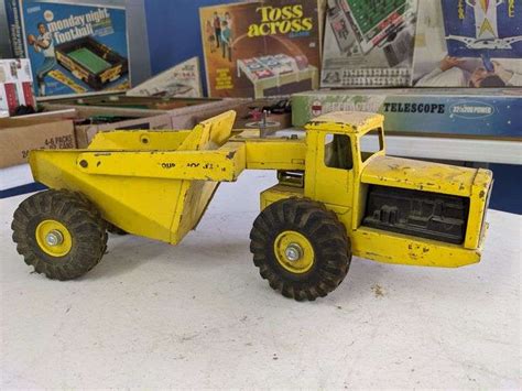 Vintage Le Tourneau Metal Toy Articulated Dump Truck Isabell Auction