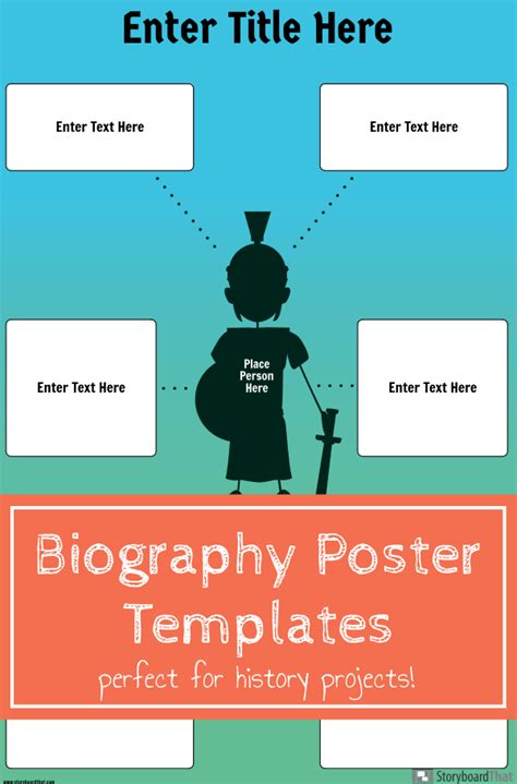 Make Biography Posters History Projects Biography Template Biography