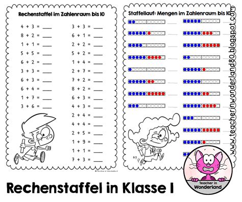 Diese kannst du dir ausdrucken und somit als vorbereitung für klassenarbeiten bzw. Rechenstaffel+Klasse+1.png (1200×1000) | Mathe, Matheaufgaben, Rechnen