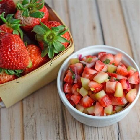 Fresh Strawberry Salsa The Best Homemade Fruit Salsa Recipe