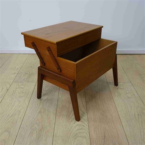 1960s Teak Sewing Box Mark Parrish Mid Century Modern