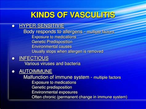 Vasculitis Types
