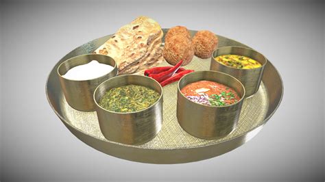 indian dish roti buy royalty free 3d model by francesco coldesina topfrank2013 [09c3559