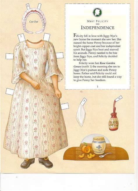 Felicitys Paper Dolls An American Girl By Pleasant Company