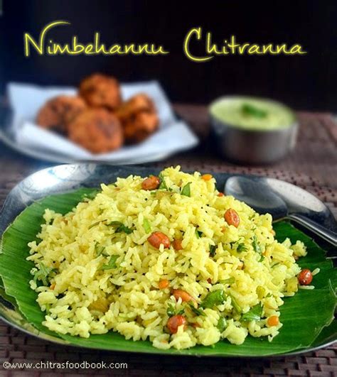 Chitranna Recipenimbehannu Chitranna Karnataka Recipes Chitras Food