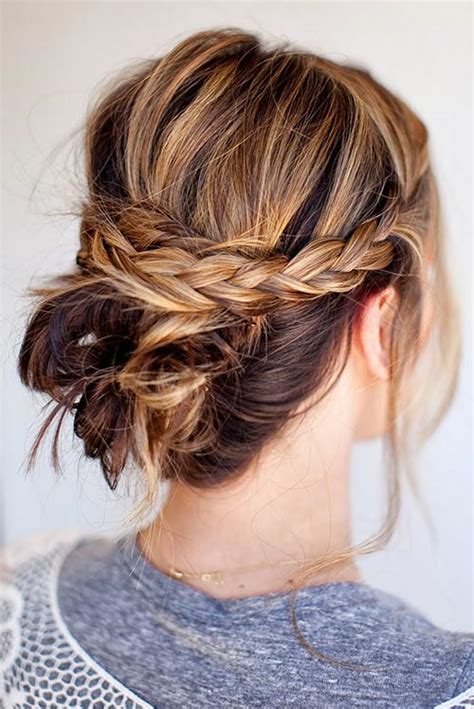 20 pretty, everyday hairstyles for bun updos. Cool Updo Hairstyles for Women with Short Hair | Fashionisers