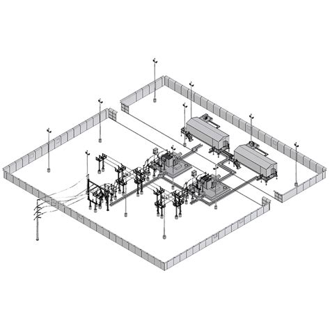 Structural Design And Drawings For Substation Gantry Equipment Support