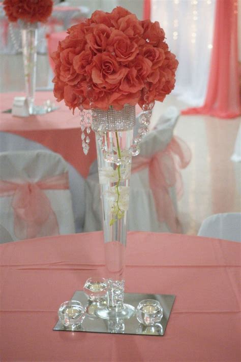 35 Super Beautiful Coral Flower Arrangements Ideas For Your Wedding