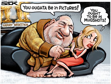 Drawn To The News 12 Cartoons On Harvey Weinstein