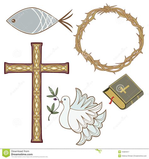 Christian Symbols Stock Vector Illustration Of Collection