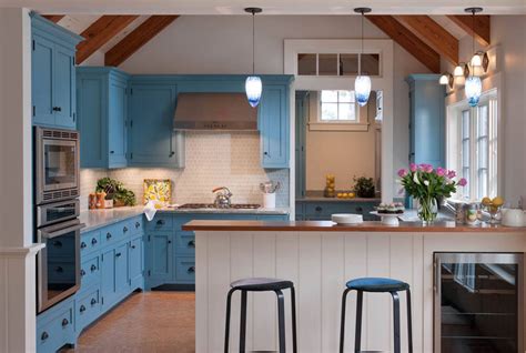 Small kitchens can handle deep blue cabinets when the walls are. 31 Awesome Blue Kitchen Cabinet Ideas | Home Remodeling ...