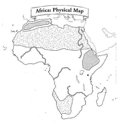 Physical Map Of Africa With Landforms