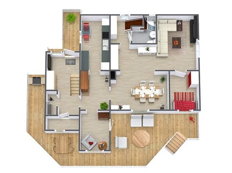 Roomsketcher 2d floor plans provide a clean and simple visual overview of the property. 3D Planritningar | RoomSketcher