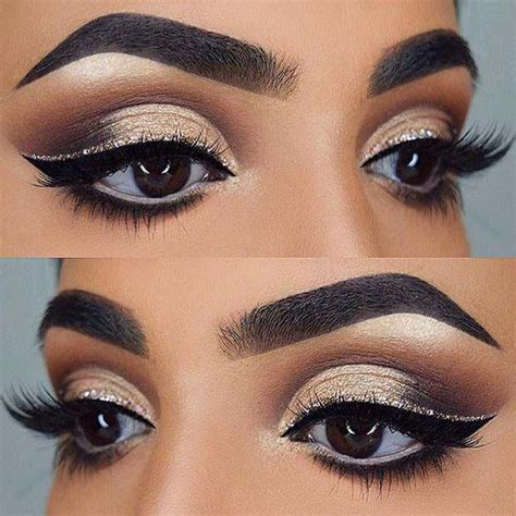 10 Gold Glitter Eye Makeup Looks That Will Grab Anyones