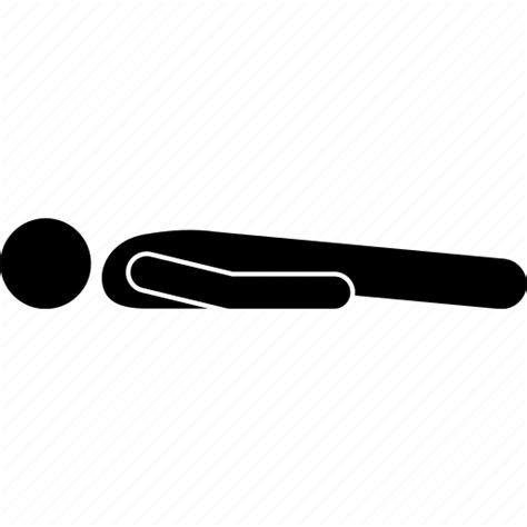 Down Lay Lie Lying Man Person Icon Download On Iconfinder