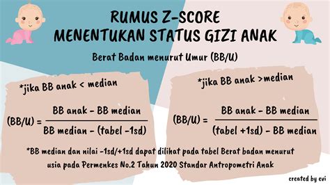 Rumus Z Score Bb U Informasi Seputar Gizi