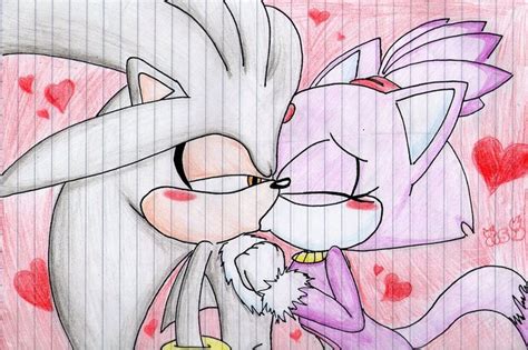 Silver And Blaze Kiss By Jisthefox Sonic Art Blazed Art