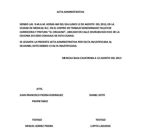 Carta De Despido Justificado En Paraguay Sample Site G