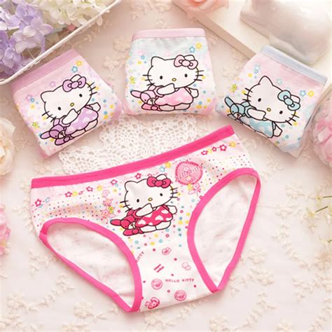 Girls Bikini Underwear Stretchy Hello Kitty All Print Panties Briefs