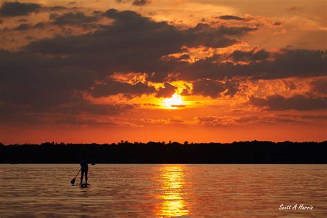 Sunset On Green Lake Interlochen Michigan Scott Harris Flickr