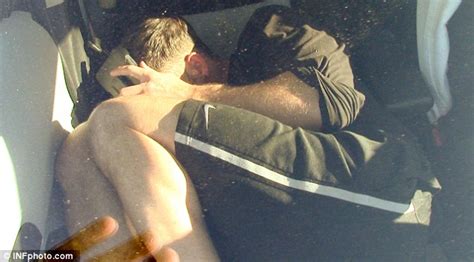 Mark Salling Hides In The Back Of A Car As Glee Actor Is
