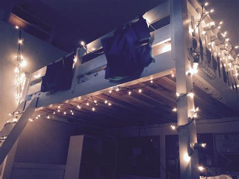 Loft Bedfairy Lightsgrungeartsy Aesthetic Bedroom Fairy Lights