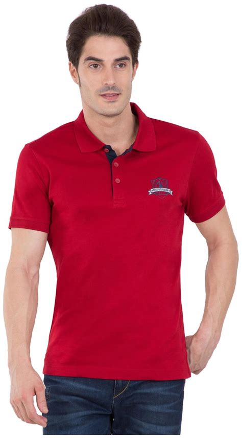 Buy Jockey Mens Regular Fit Polo Solid T Shirt Red Online At Low