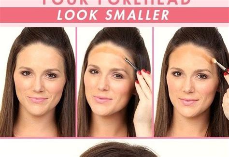 How To Make Your Forehead Look Smaller Makeup Tips Girls Magazine