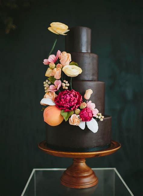 Chocolate Wedding Cakes Weddbook