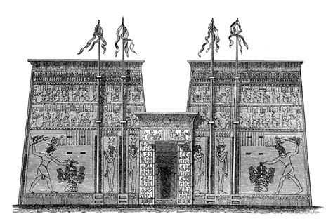 architecture egyptian civilization sketches