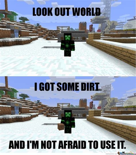 Minecraft Dirt Epic Win By Trollcrafter11 Meme Center