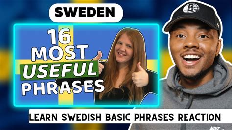 American Reacts Learn Swedish Basic Phrases 16 Swedish Words And