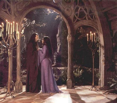 Arwen And Elrond In Rivendell