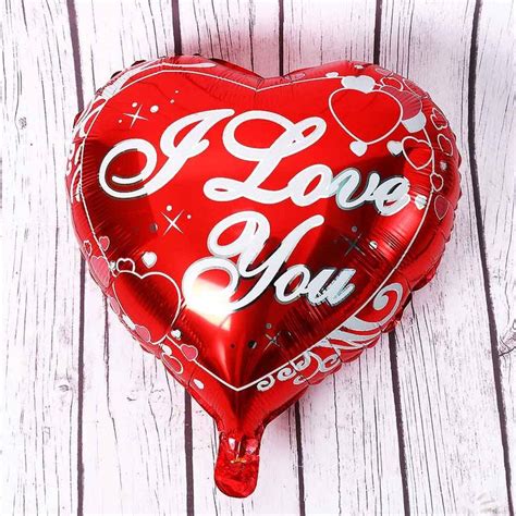 1pcs I Love You Balloon Heart Shape Valentines Day Wedding Decorations