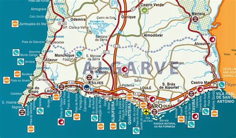 Albufeira was once a small fishing village, is now known in portugal as the tourism capital. Mapa De Portugal Algarve